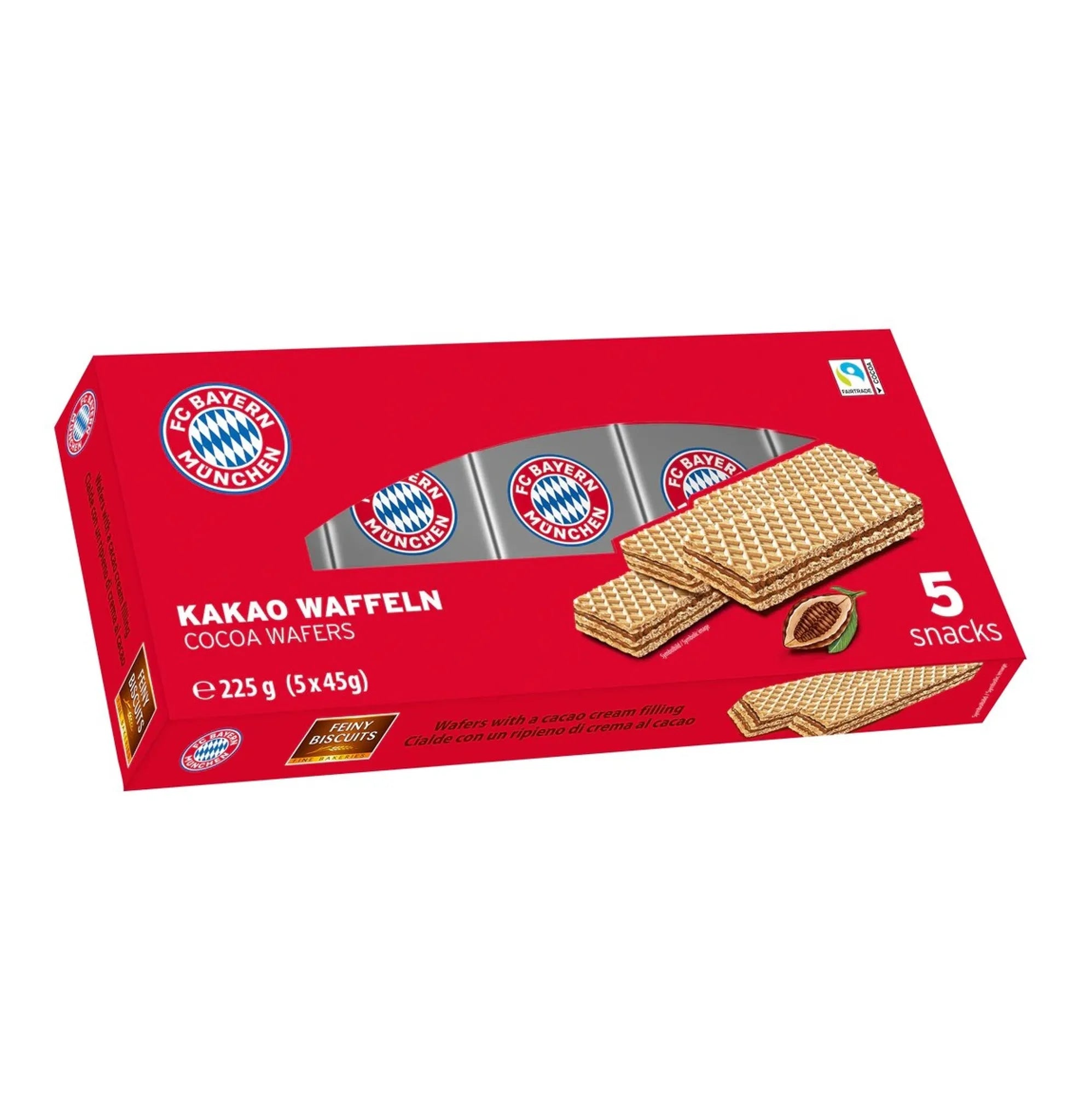 FC Bayern München Waffeln mit Kakaocreme (225g)