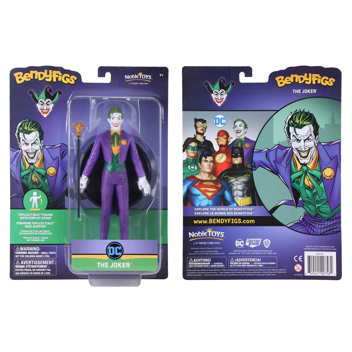 DC Comics - Joker Bendyfigs Figur